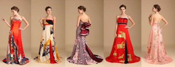 Vintage kimonos redesigned into wedding dresses will take your breath away 【Pics】