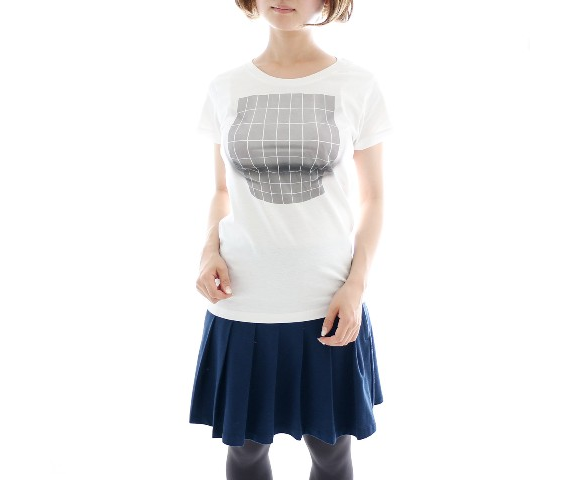 D-cup duplicity: Japanese T-shirt uses optical illusion to give breasts to  even the flat-chested