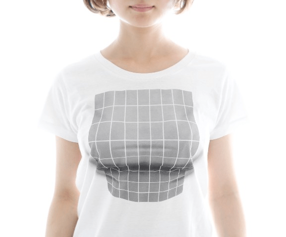 Pilgrim rim Actively D-cup duplicity: Japanese T-shirt uses optical illusion to give breasts to  even the flat-chested | SoraNews24 -Japan News-