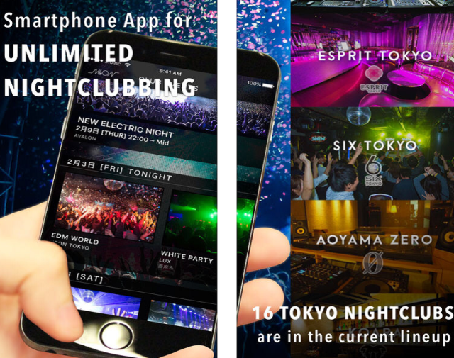 App lets you dance til you drop in Tokyo, with unlimited access to nightclubs for a flat rate