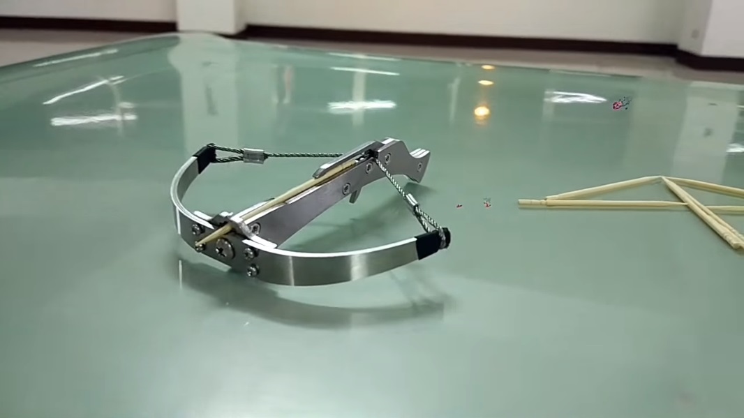 chinese toothpick crossbow stand set up