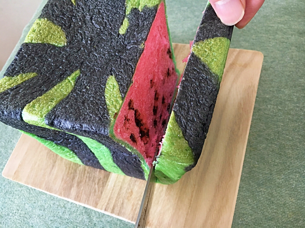 Move over square watermelons Japan now has square watermelon bread