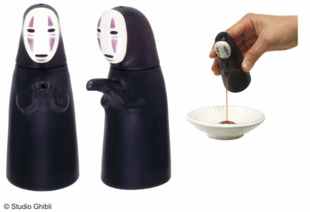 Spirited Away No Face soy sauce bottle and rice scoop will bring taste of Ghibli to your kitchen