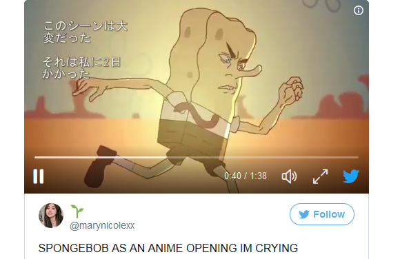 Spongebob reimagined as an anime opening is hilariously disturbing in all  the right ways 【Video】 | SoraNews24 -Japan News-