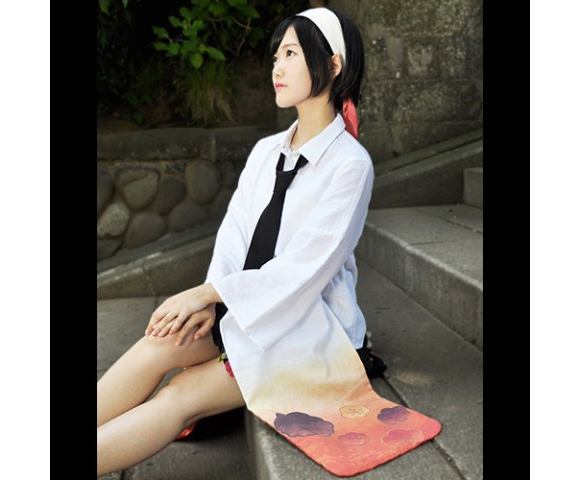 Kimono dress shirt is a sleek reimagining of Japan’s most feminine type of traditional clothing