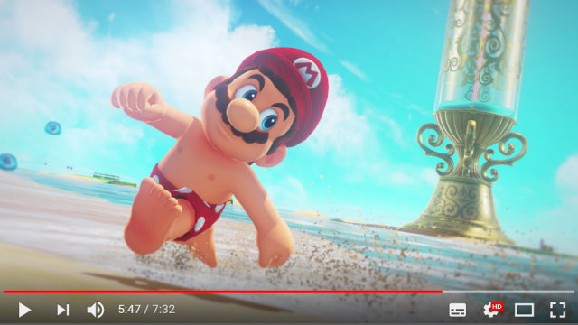 Super Mario’s super nipples make their video game debut in Super Mario Odyssey【Video】