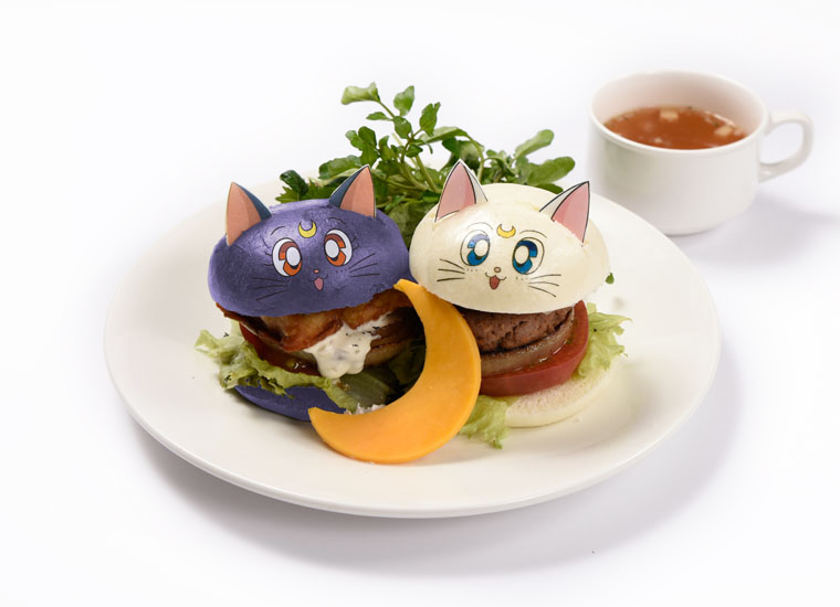 Sailor Moon Cafe 17 Opens This Month In Tokyo Osaka With Luna Burgers Tuxedo Mask Black Curry Soranews24 Japan News