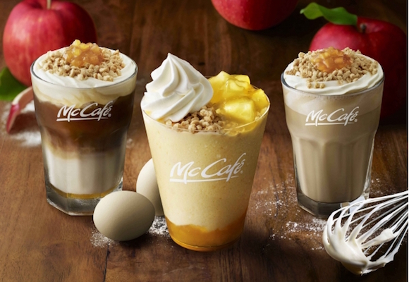 Japan’s McCafé gives us new line of drinkable apple desserts and they look perfectly delectable!