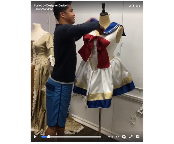 Amazing two-in-one Sailor Moon costume becomes Princess Serenity dress in mere seconds【Video】