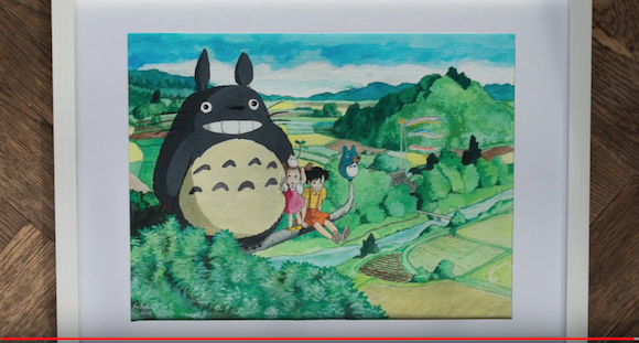 Ghibli Characters Come To Life In Time Lapse Painting Of Magical My Neighbor Totoro Scene Video Soranews24 Japan News