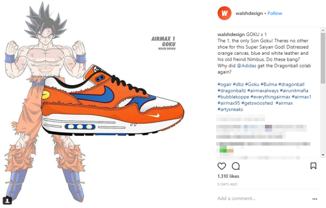 Mock-up Nike x Dragon Ball shoes look so awesome, we wish they were real