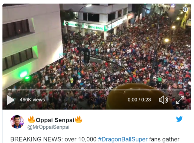Thousands of anime fans gather for public screenings of new Dragon Ball episode in Latin America