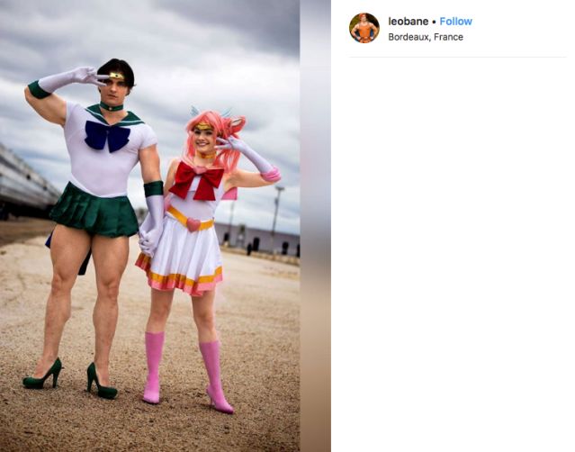 Muscly cosplayer loses fans after posting photos of his Sailor Neptune crossplay