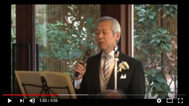 Father of the bride gets laughs telling everyone his hard rock background, then begins to sing…