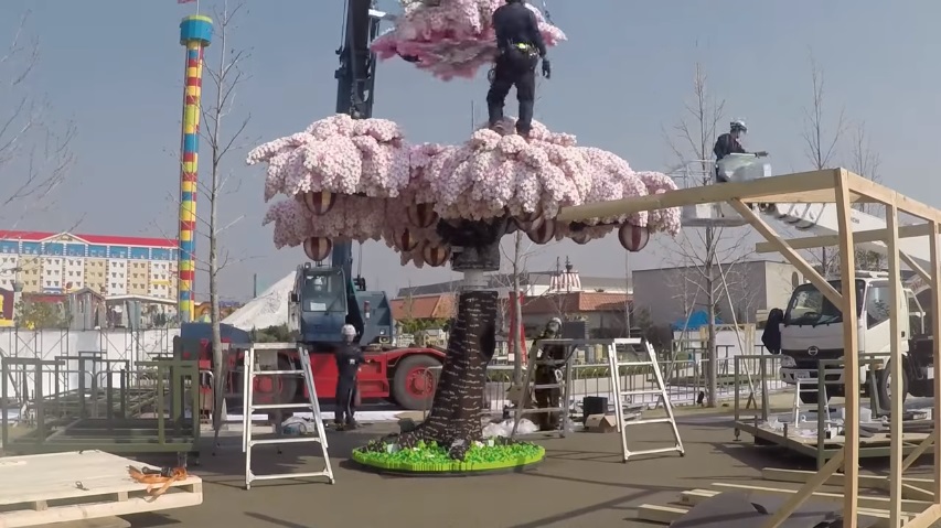 The World's Largest LEGO Cherry Blossom Tree Blooms in Japan — Colossal