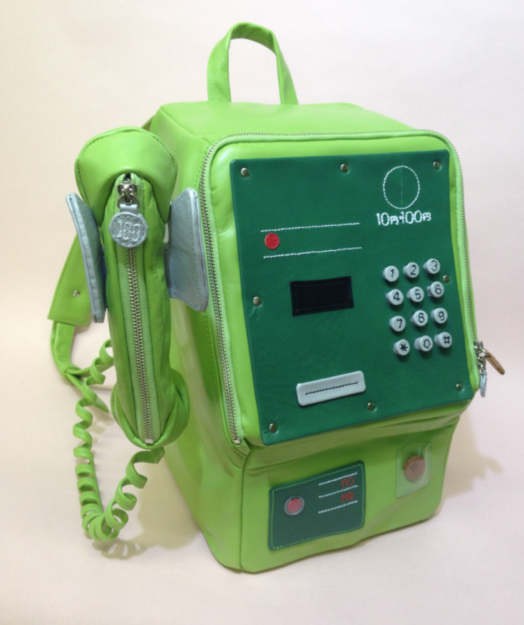 Specially designed Japanese public telephone backpack has