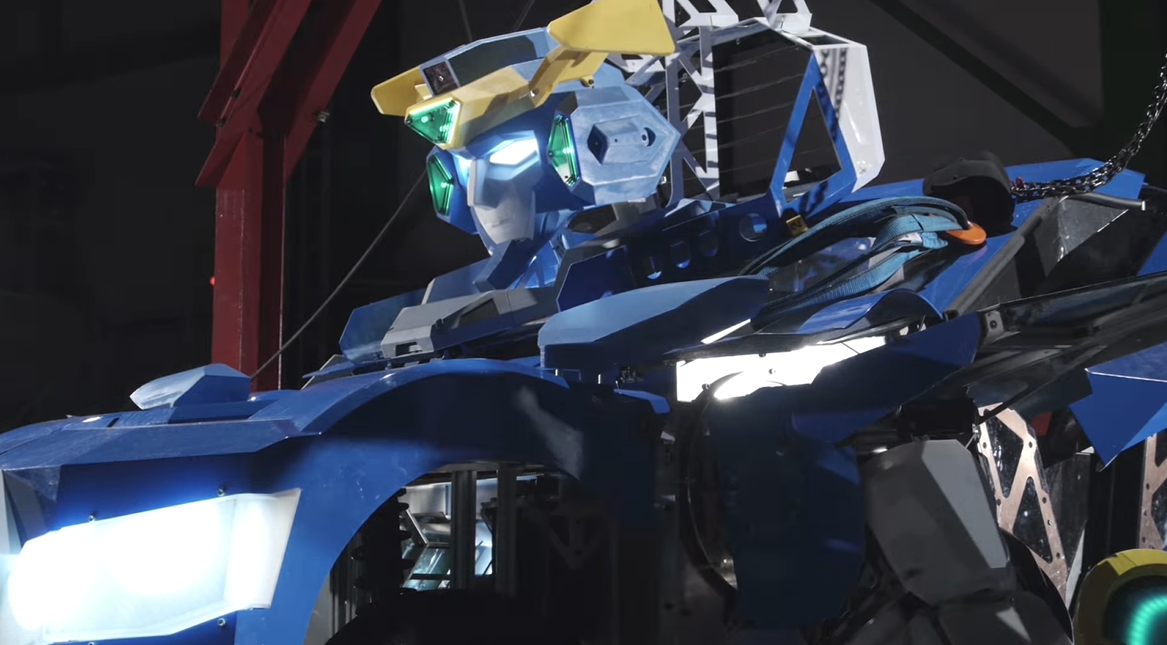 Japan now has a transforming giant robot/car that two full-sized adults ...