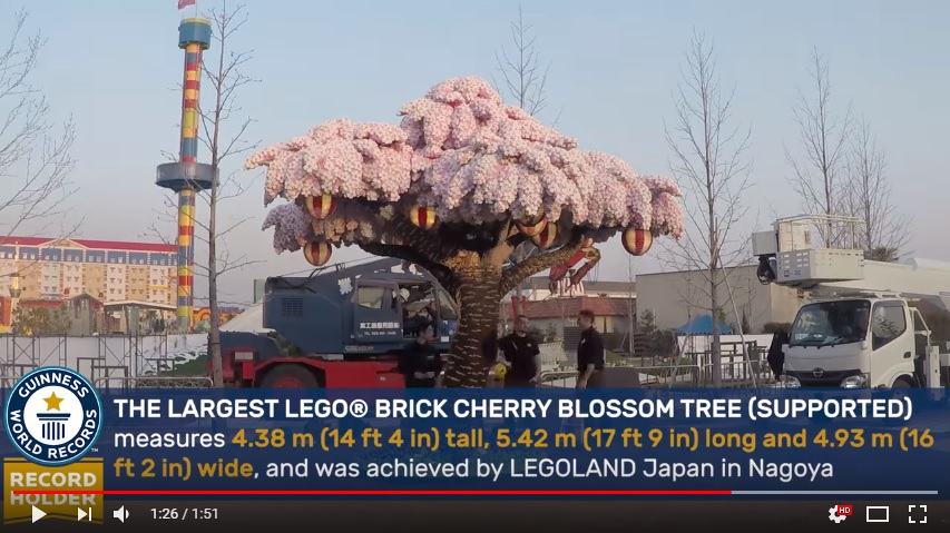The World's Largest LEGO Cherry Blossom Tree Blooms in Japan