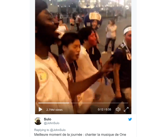 Anime At The World Cup Fans Bond After Japan Senegal Match By Singing One Piece Theme Video Soranews24 Japan News