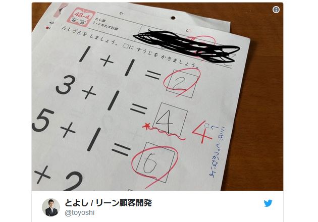 Student penalized for writing the number “4” the “wrong” way on worksheet