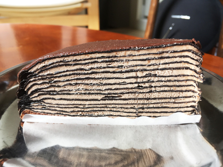 We investigate 7-Eleven’s new Crunchy Chocolate Mille Crêpes Cake ...