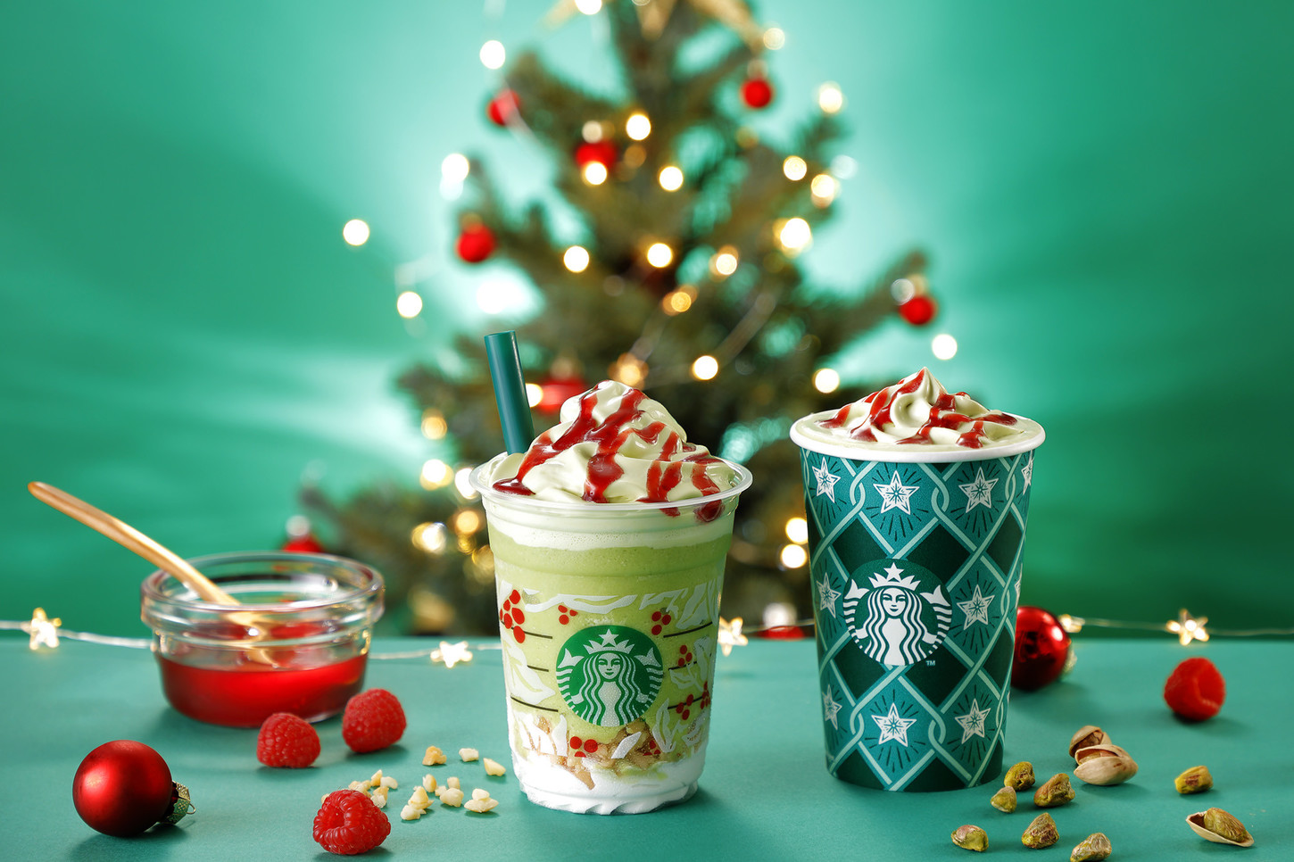 Starbucks Japan unveils new Pistachio Christmas Tree Frappuccino drinks