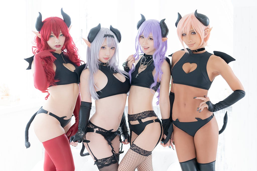 Cosplay As A Sexy Soul Sucking Demon With New Succubus Swimwear From