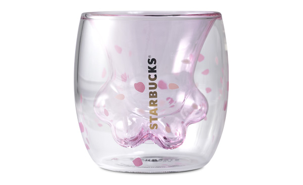 Starbucks’ new kitty cherry blossom glass turns into adorable cat’s paw when you pour a drink