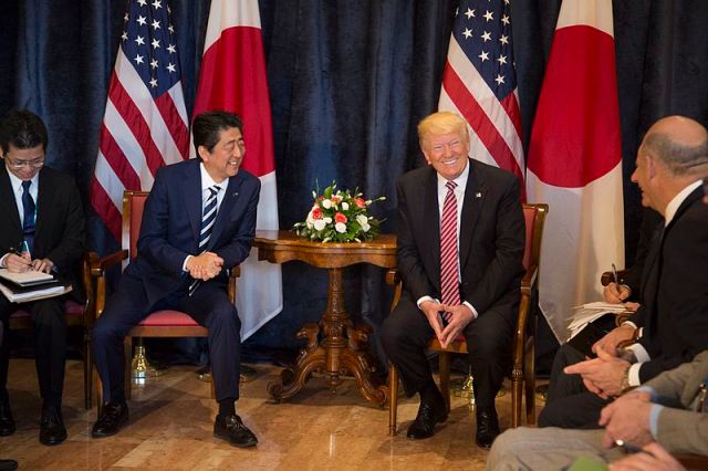 Prime Minster Abe tells Trump that imperial succession is “100 times bigger” than the Super Bowl