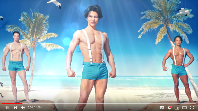 Handsome sunblock studs show off their muscles, lack of sunburns in sizzling Shiseido ad【Video】