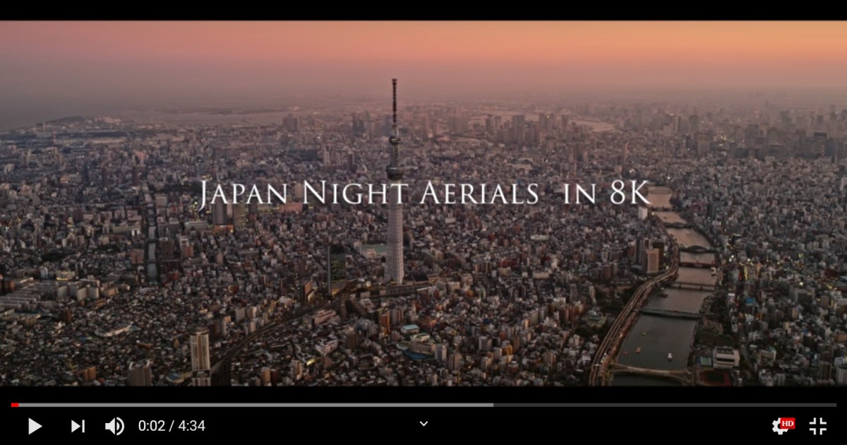 Trip to Tokyo, Japan. Aerial 360 video in 8K 