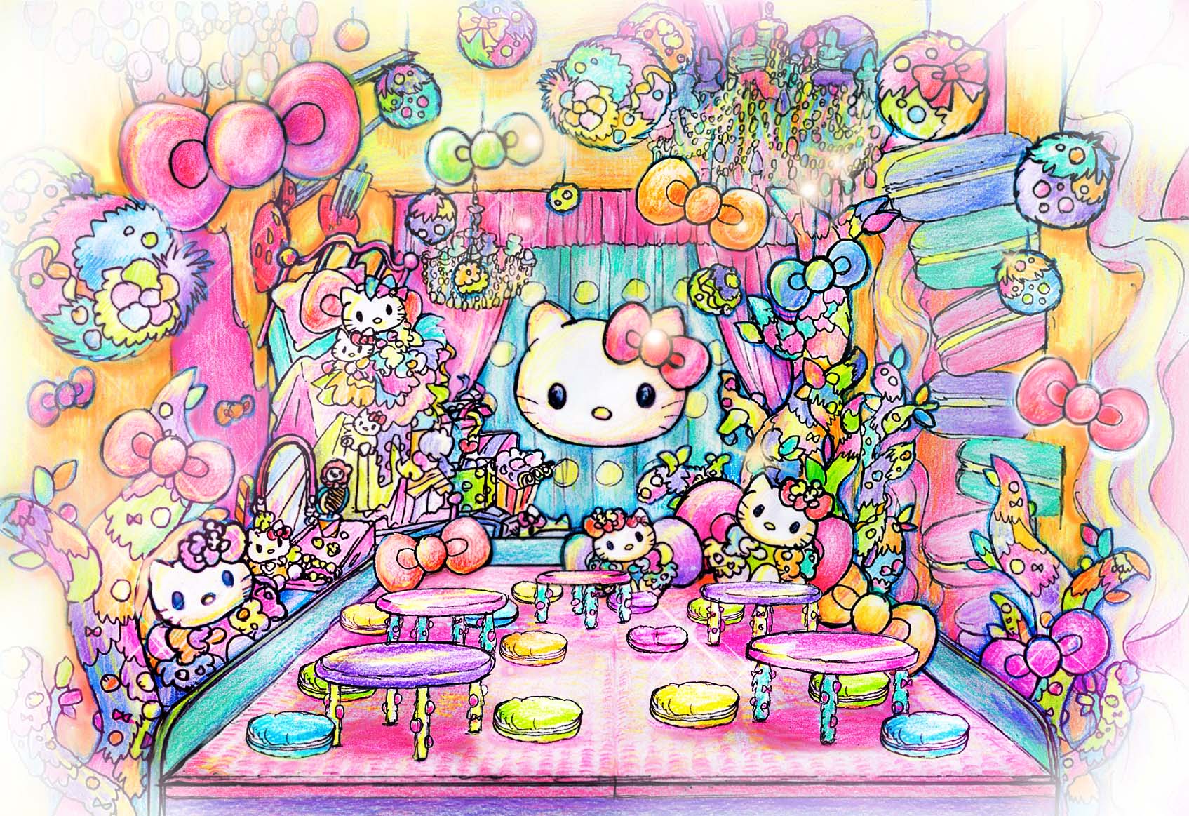 Hello Kitty and Kawaii Monster Cafe Harajuku team up for possibly