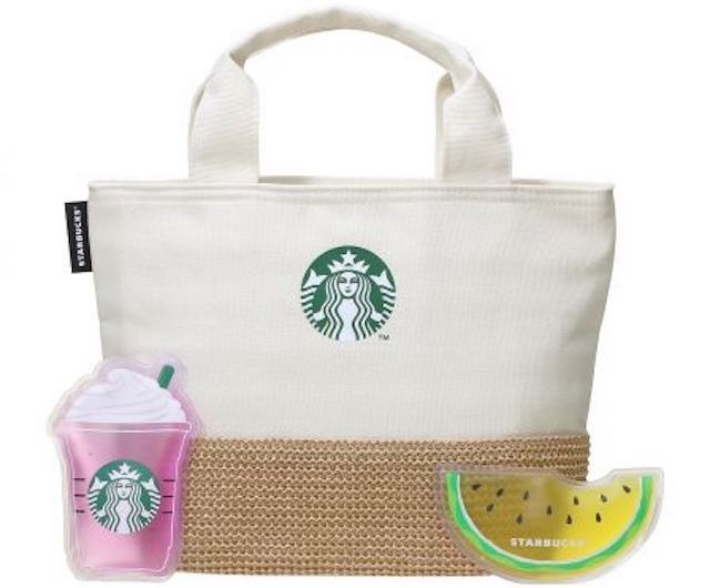 Starbucks JAPAN Cool Cooler Tote bag ice bag gel Frappuccino Canvas Summer 2019 