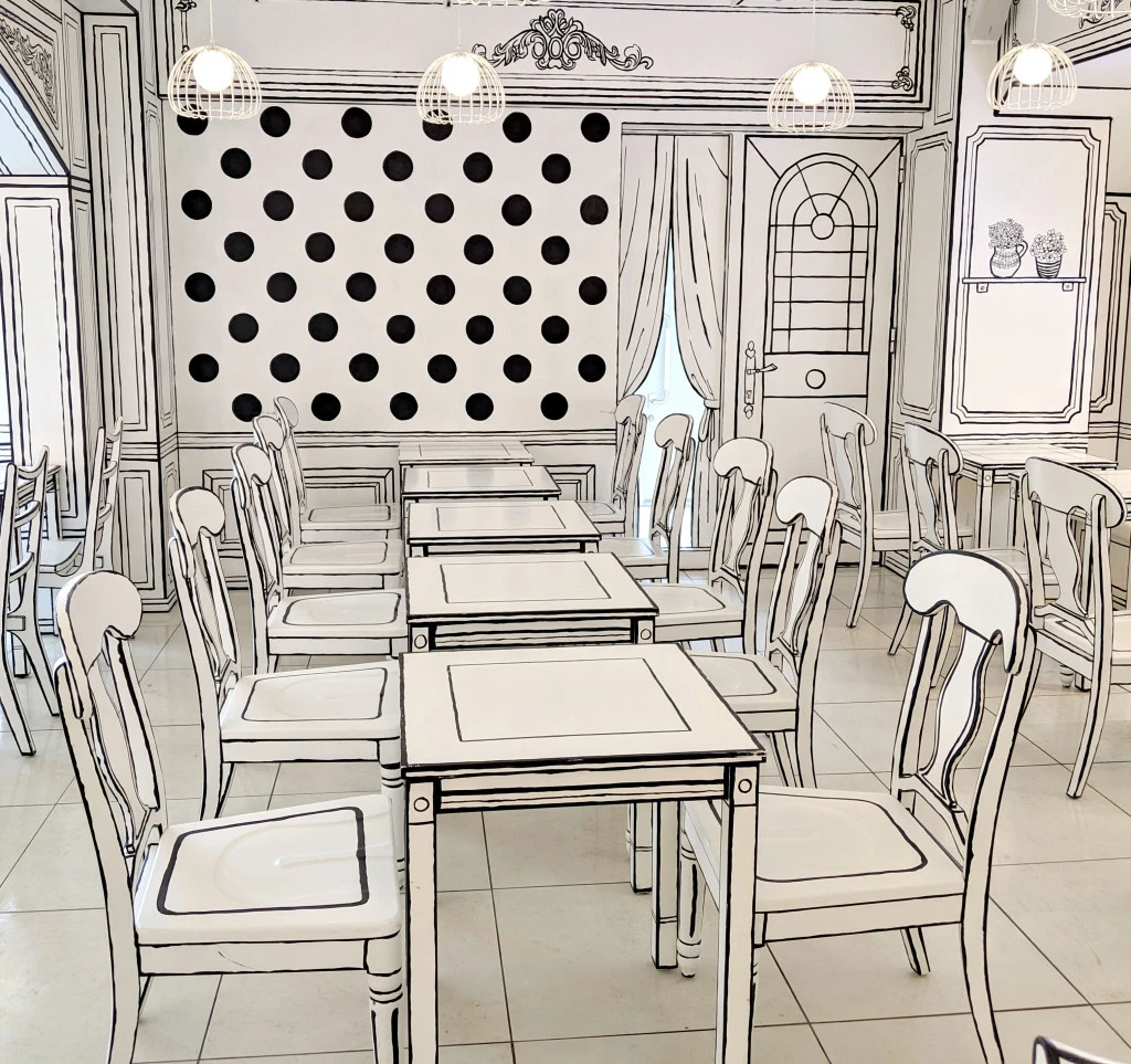 This Café Looks Just Like a Cartoon Drawing