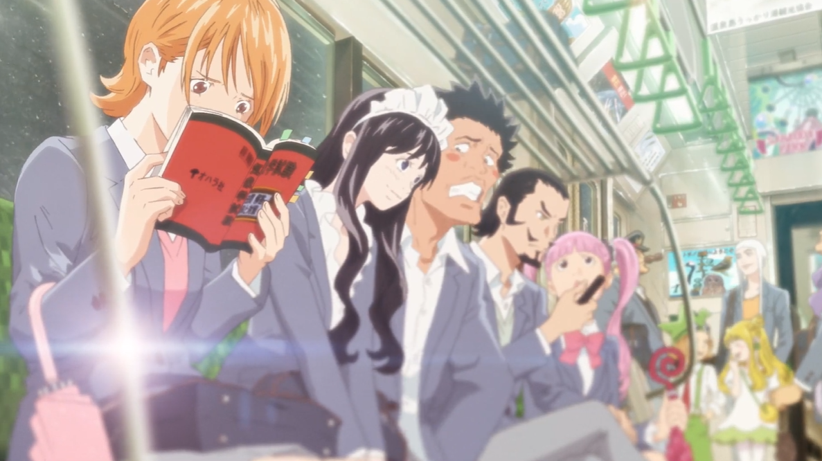 Amazing One Piece high school anime video shows Nami as hungry, hard