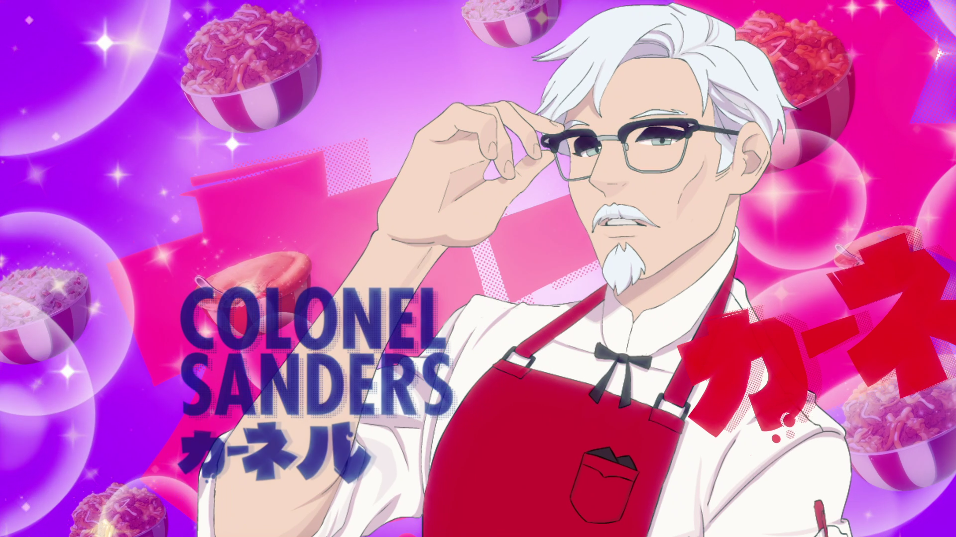 Colonel Sanders is Finger Lickin Hot in KFCs Anime Dating Game