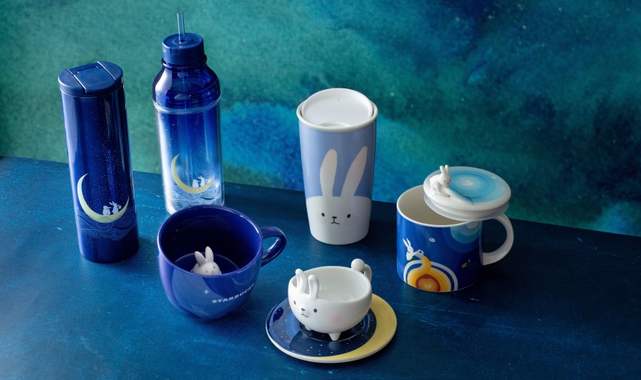 Starbucks Hong Kong adds new bunny mugs and cups to its midautumn