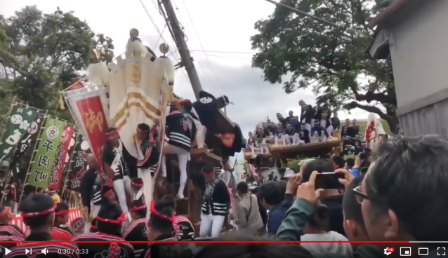 Japanese festival float slams full-speed into power pole at Danjiri Matsuri in Osaka 【Videos】