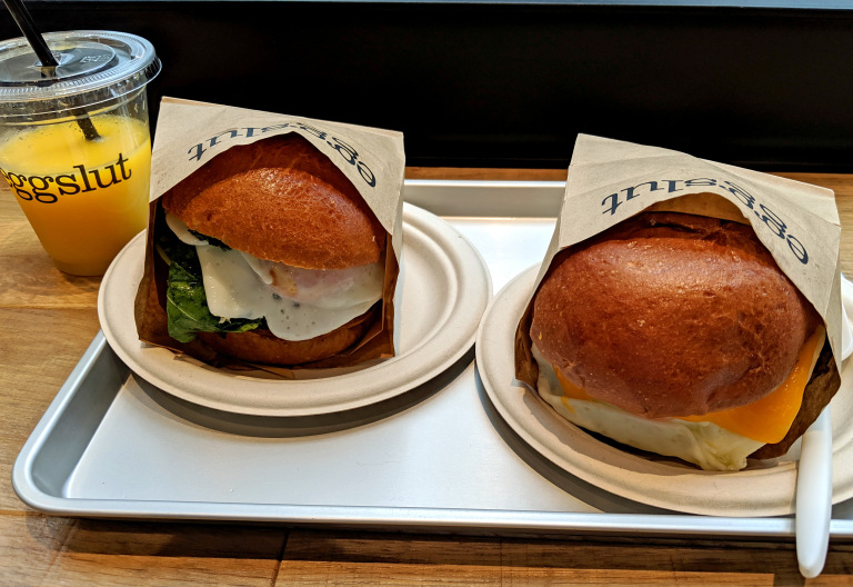 We eat tasty egg sandwiches from Japan’s first branch of Eggslut, the U