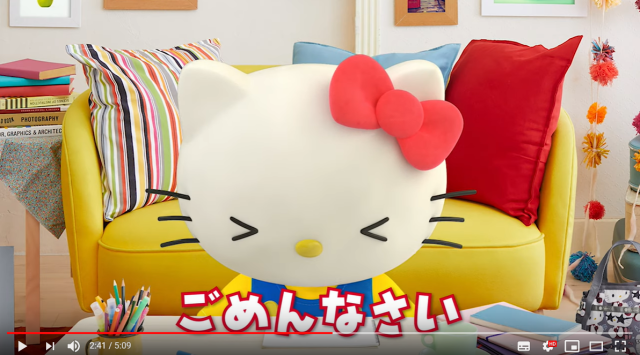 Hello Kitty blames herself for guys feeling embarrassed about liking her, offers apology【Video】