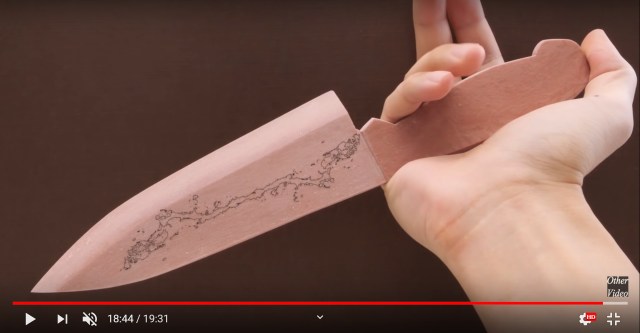 Japan’s YouTube knife-maker is back at it again–this time with a knife made entirely of fungus