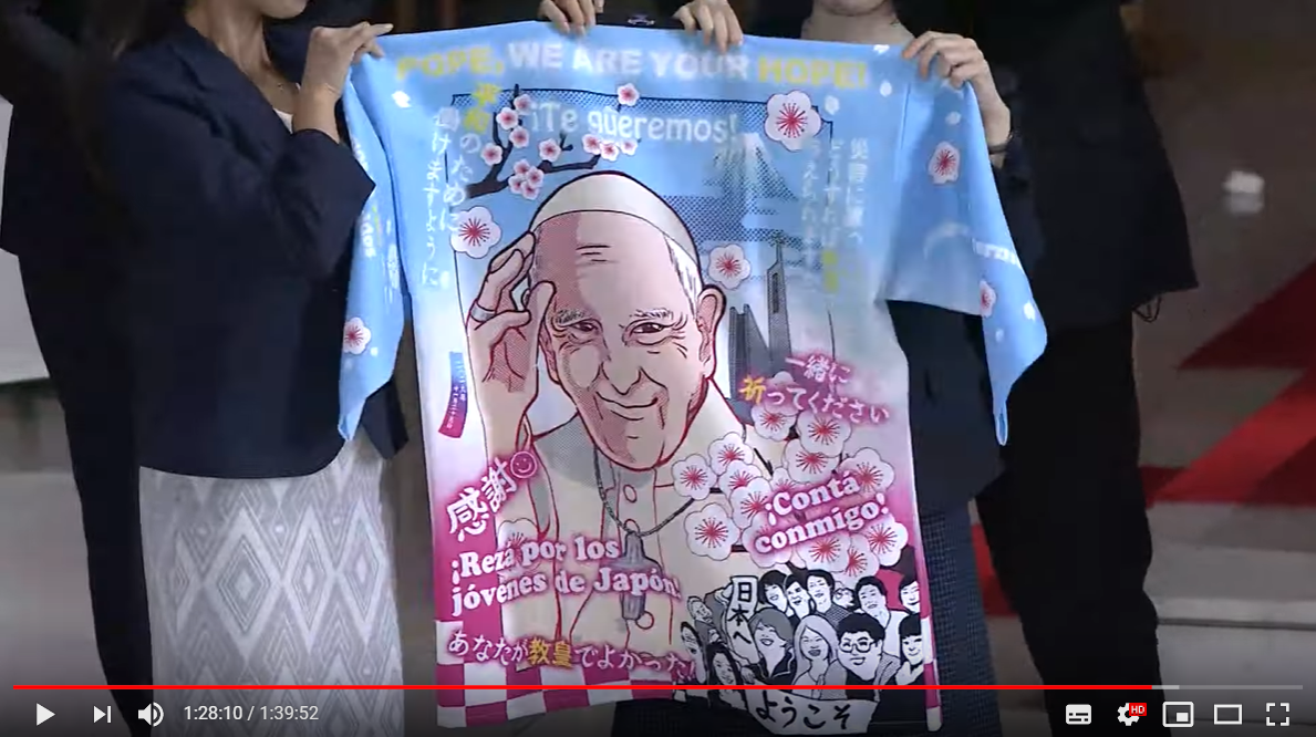 The pope gets idol singer treatment in Japan with anime-style happi coat  and official goods【Vid】 | SoraNews24 -Japan News-