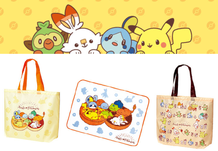 Pokemon Misdo Mr Donut X Tote Hand Bag Eevee & Pikachu Japanese