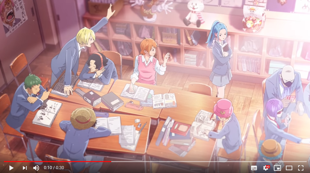 The Straw Hat Students Are Back With A New One Piece Japanese High School Anime Short Video Soranews24 Japan News