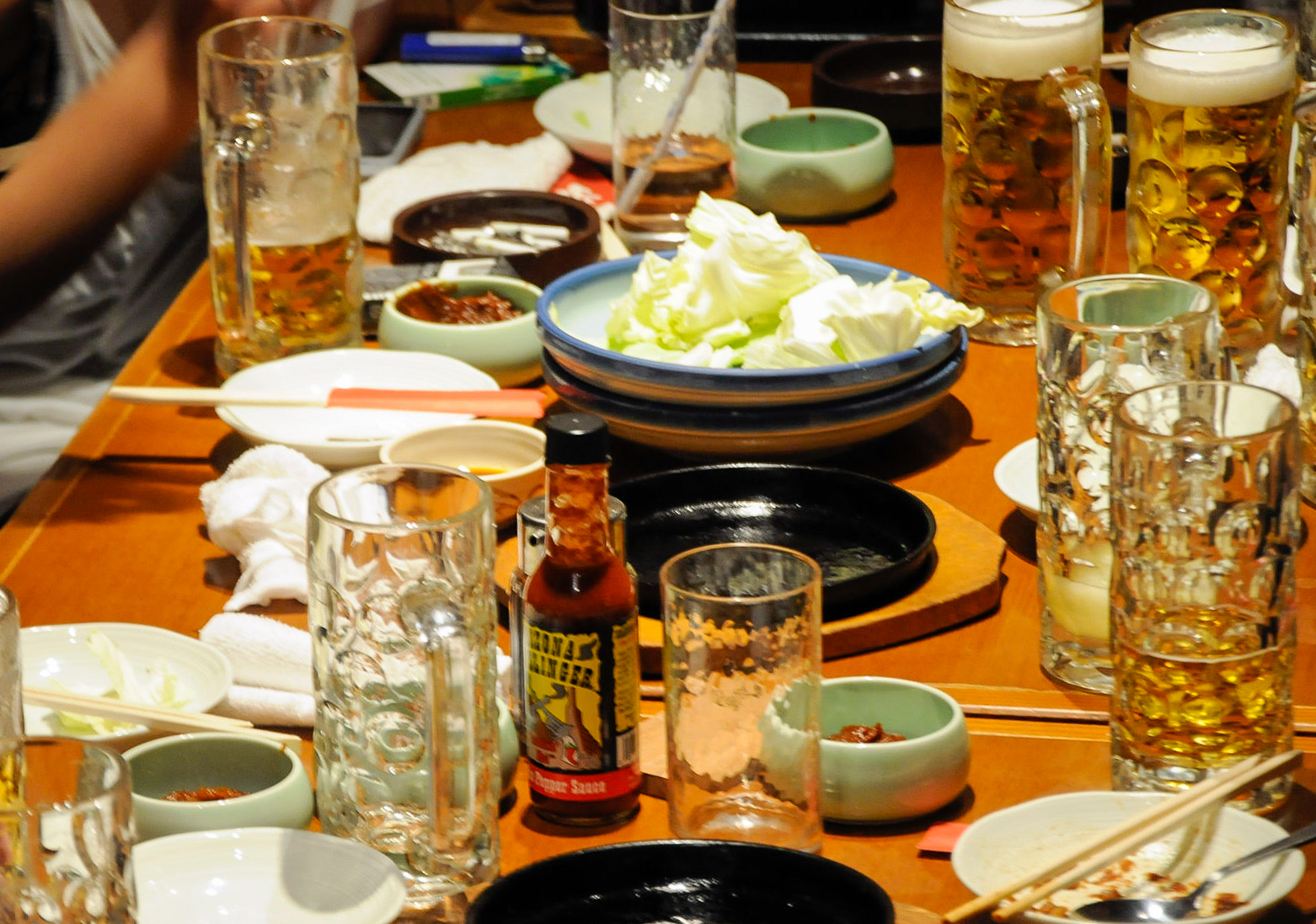 Izakaya etiquette Stacking your plates after eating doesn’t help
