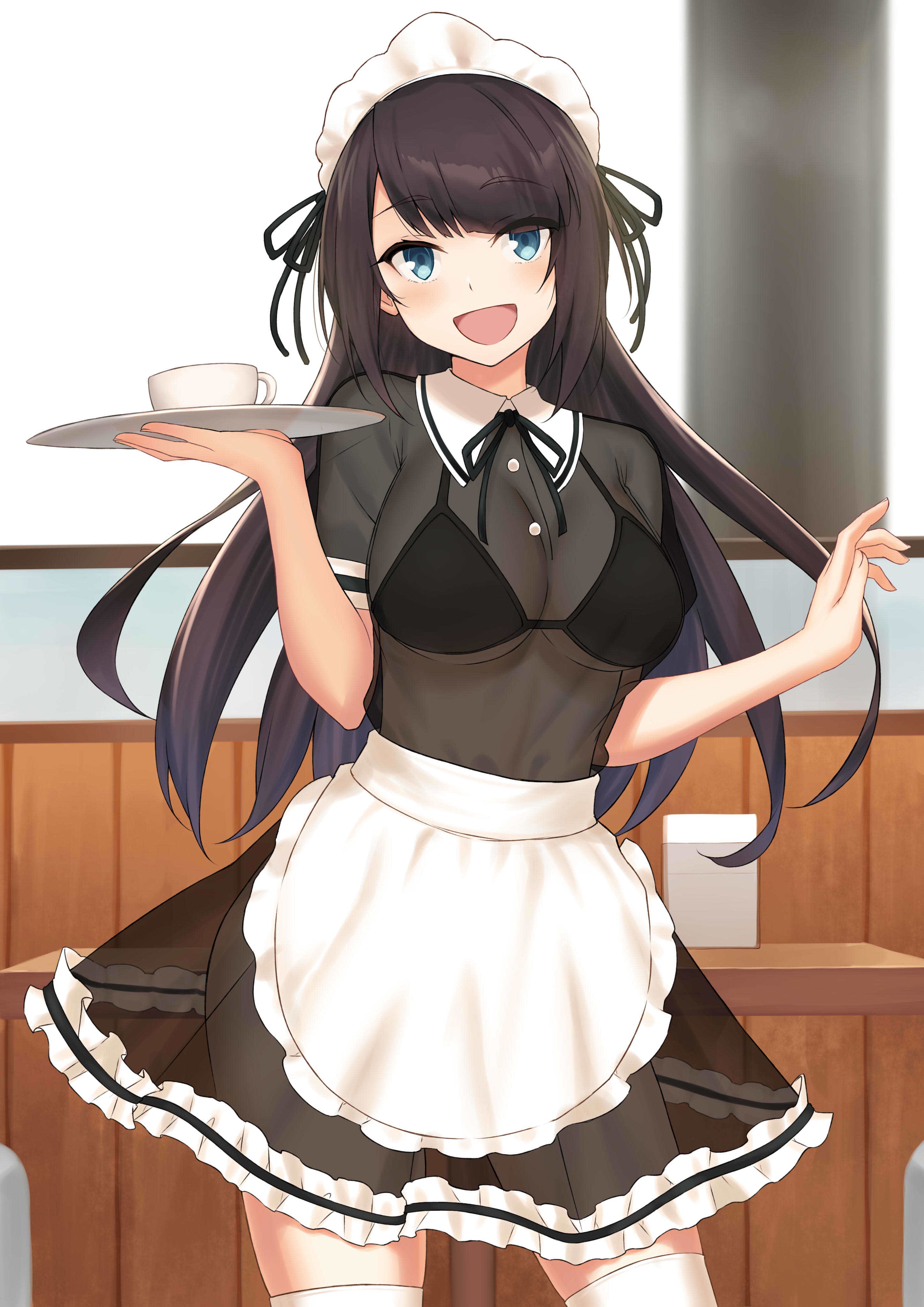 anime #animegirl #assassinationclassroom #maid #gun - Cute Anime Girl  Killer, HD Png Download , Transparent Png Image - PNGitem