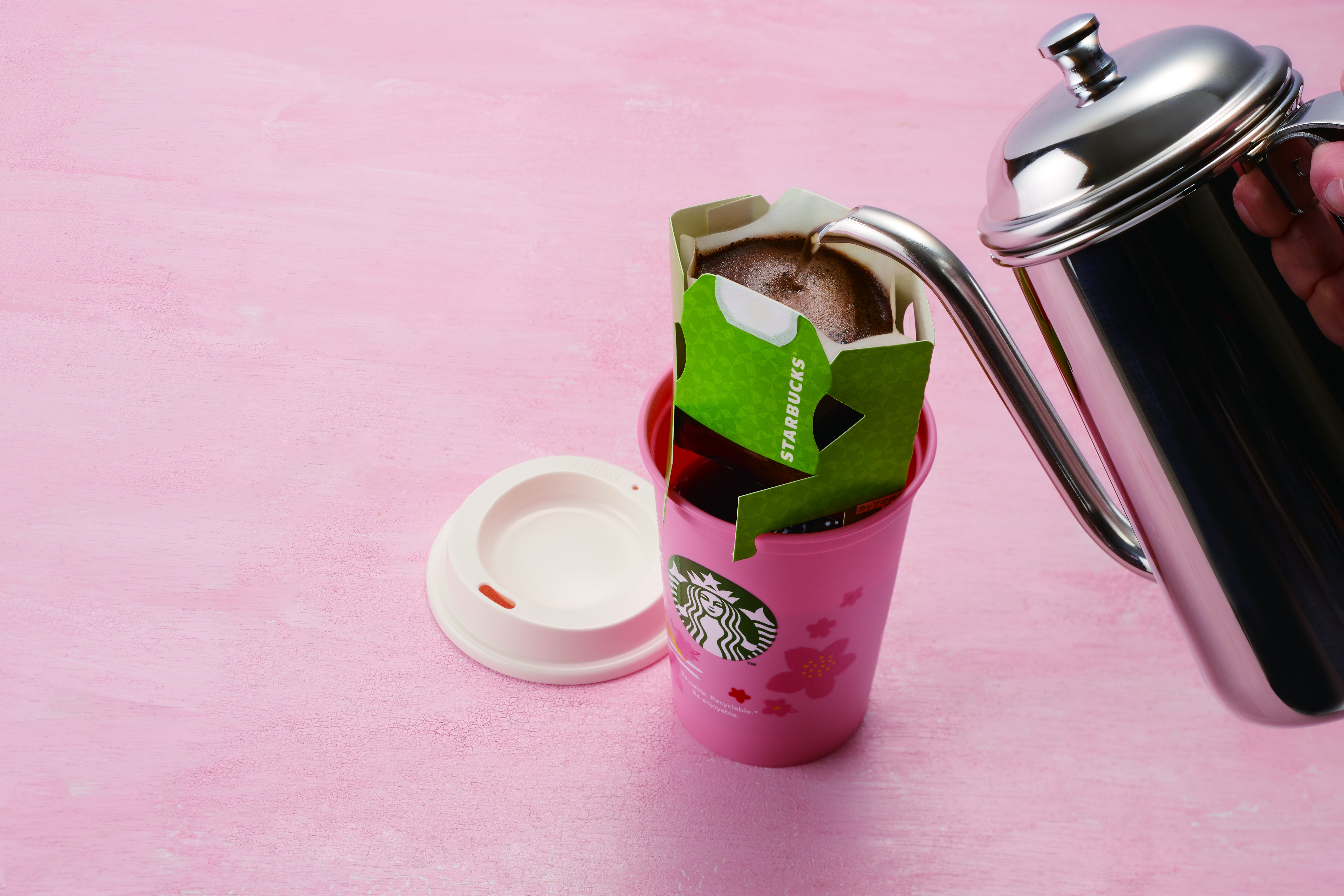 Starbucks Japan SAKURA 2020 Reusable 5 Cups Set with organic cotton bags NEW 