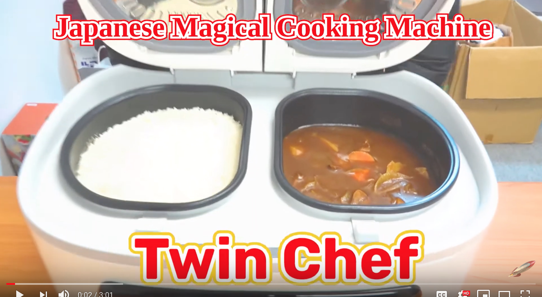 Japanese curry rice cooker Twin Chef two in one kitchen gadget Japan