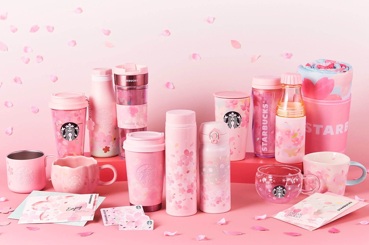 Starbucks Japan reveals new sakura cherry blossom drinkware range 