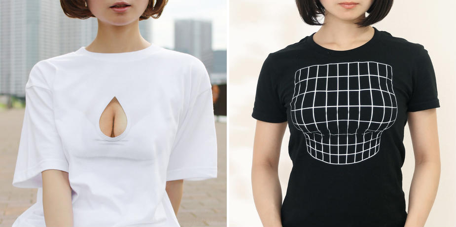 Optical Illusion Boob Shirts From Japan Get New Models And Tricks To Foolplease The Eye